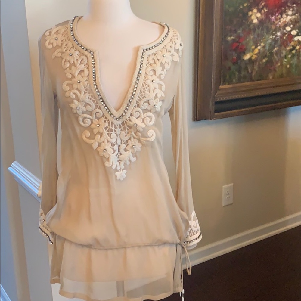 Stunning Embellished top or coverup by Kareena’s